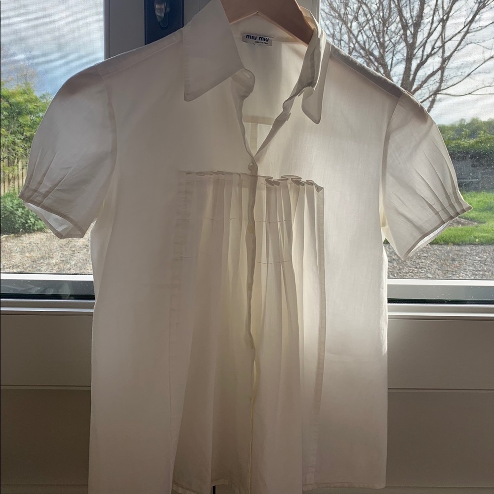 Miu Miu Short Sleeve Blouse